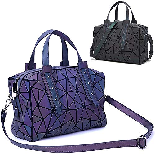 Handbags Womens Geometric Luminous Purse bags Ladies Top Handle Satchel Bags Luminous Geometric Handbag | Geo Bags Official main image 2