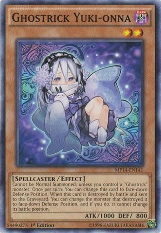 Yu-Gi-Oh! - Ghostrick Yuki-onna (MP14-EN141) - Mega Pack 2014 - 1st Edition - Common