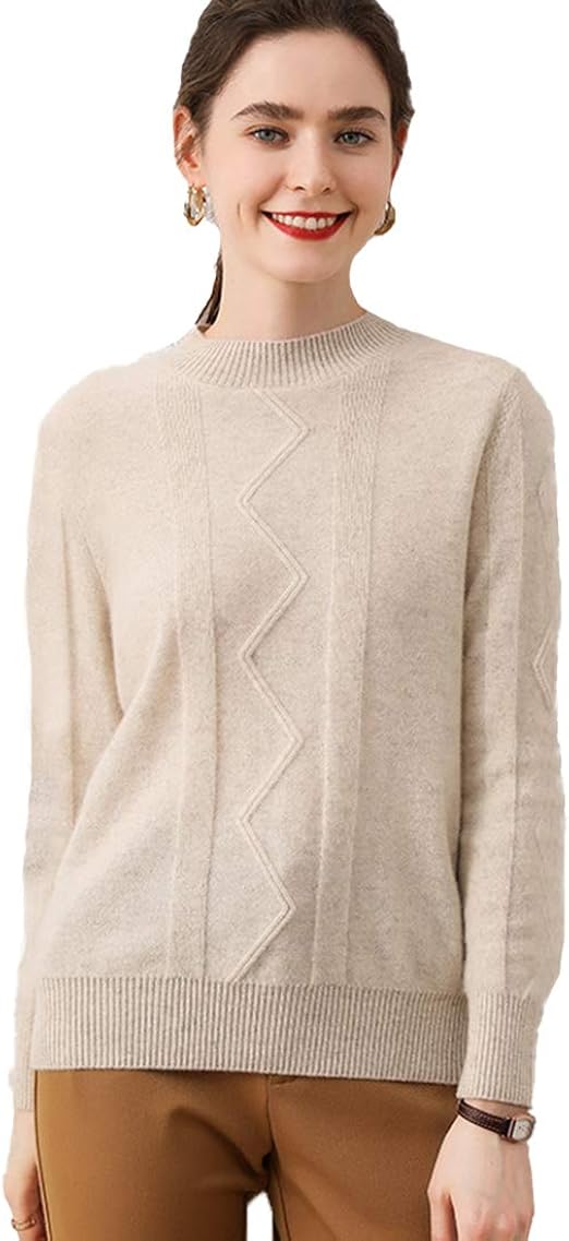 Cashmere Sweater New semi - Turtleneck Sweater in Pure Color at Amazon Womenâs Clothing store