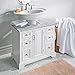 DermaPad Pedestal Sink Cabinet with Marble Top - Arrives Fully Assembled