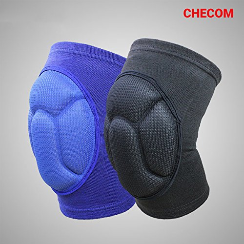 image for CHECOM Stretchy Sport Knee Pads and Finger Exercise Trainer Set for Mu
