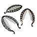 Monrocco 6 pcs 3 color Large Size Banana Hair Clips Resin Fish Shape Grips Clamp Hair Accessories 5.5''