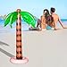 Coopay 2 Pack Inflatable Palm Trees Jumbo Coconut Trees Beach Backdrop Favor for Hawaiian Luau Party Summer Theme Decoration