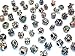 Buckets of Beads 10-Pack of Assorted European Style Crystal Rhinestone Charm Beads For Most Major Charm Braclets