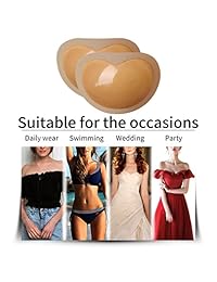 Insertos de sujetador de silicona sin tirantes para damaes almohadillas invisibles para el pecho [2019 NUEVO]