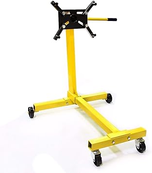 Amazon Com Stark Engine Stand Motor Auto Engine Hoist Automotive Jack 360 Degree Head Motor Stand 1000lbs Capacity Yellow Home Improvement