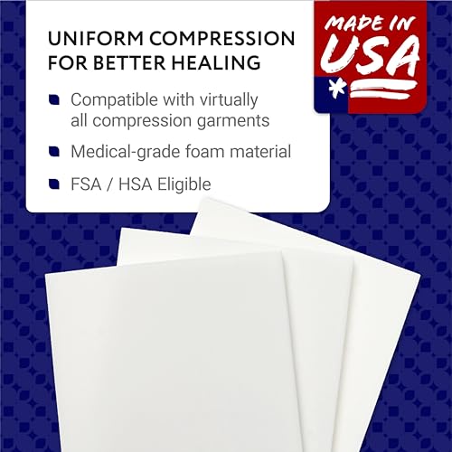 IMPRESA White Liposuction Foam Pads 3 Pack Aftercare for Liposuction, Tummy Tuck Surgery