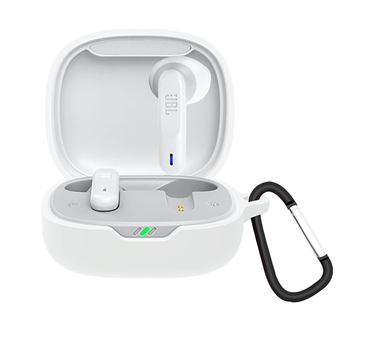 GIOPUEY Cilicone Case for JBL Wave 300TWS, Ultra-thin soft Cover, Slim-Fit,Anti-Fall,Not Easy to Dirty - White