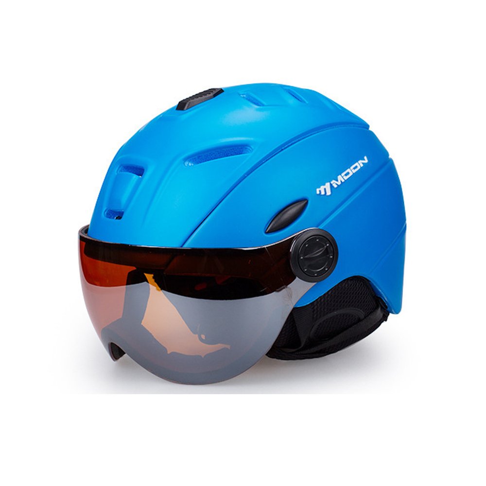 ZoliTime 2-in-1 Ski Helmet + Goggles Snowboard Integrated Men Women Protective Gear Ski Goggles