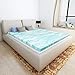 Milemont Mattress Topper Full, 2-Inch Cool Swirl Gel Full CertiPUR-US Certified Blue