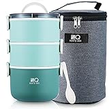 ZZQ Bento Lunch Box with Bag/Spoon, All-in-One
