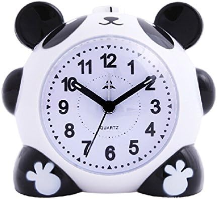 Amyove Cute Cartoon Panda Alarm Clock Night Light Silent for Kids Students