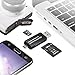 SD Card Reader, Micro USB OTG to USB 2.0 Adapter for SD/SDXC/SDHC/MMC/RS MMC/Micro SD/Micro SDHC/Micro SDXC, for Smartphones/Tablets/Laptops/PC with OTG Function