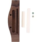 Ukulele Saddle Bridge, Ukulele Bridge 4mm Shell Upper and Lower Bridge Accessories Parts for Musical Instruments