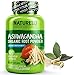NATURELO Ashwagandha Organic Root Powder - Natural Herbs Supplement - Best for Occasional Anxiety, Stress Relief, Mood Enhancer, Thyroid Support - with Black Pepper Extract - 120 Vegan Capsules