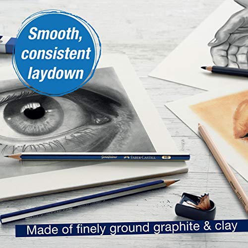 FaberCastell Graphite Sketch Pencil Set 6 Graphite Pencils (2H, HB