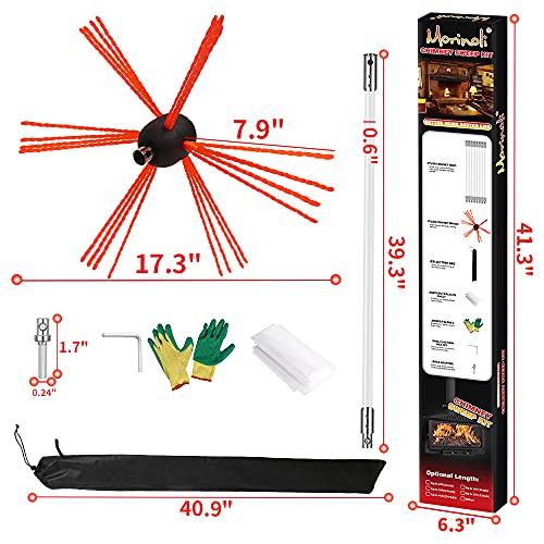 Morinoli Professional Chimney Cleaning Brush Cleaning Sweeping Tool