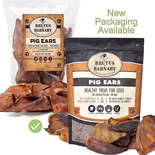 100 Natural Whole Pig Ear Dog Treat 12 Pack Our Healthy Dog Pig