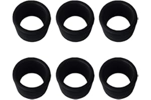 SAILUPXINYUAN FHelectronic Black Rubber Fishing Rod Holder Tackle Cap Kit fit for Rod Holder Pole Rest Rack Insert Protectors 1.5mm Wall