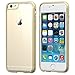 LUVVITT [ClearView] Hybrid Scratch Resistant Back Cover with Shock Absorbing Bumper designed for Apple iPhone 6/6s (4.7) Transparent Gold