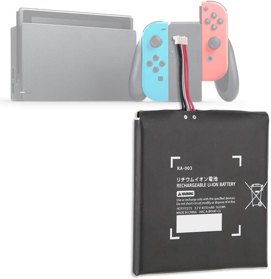 Tangxi for Switch Battery Pack, Game Console 4310mAh Internal Battery Replacement Part Kit for Switch with 2 Screwdrivers