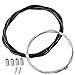 PAMASE Mountain Bicycle Brake Cable Housing Set, Bike Stainless Steel Replacement Wire Tubing Cover Set for MTB
