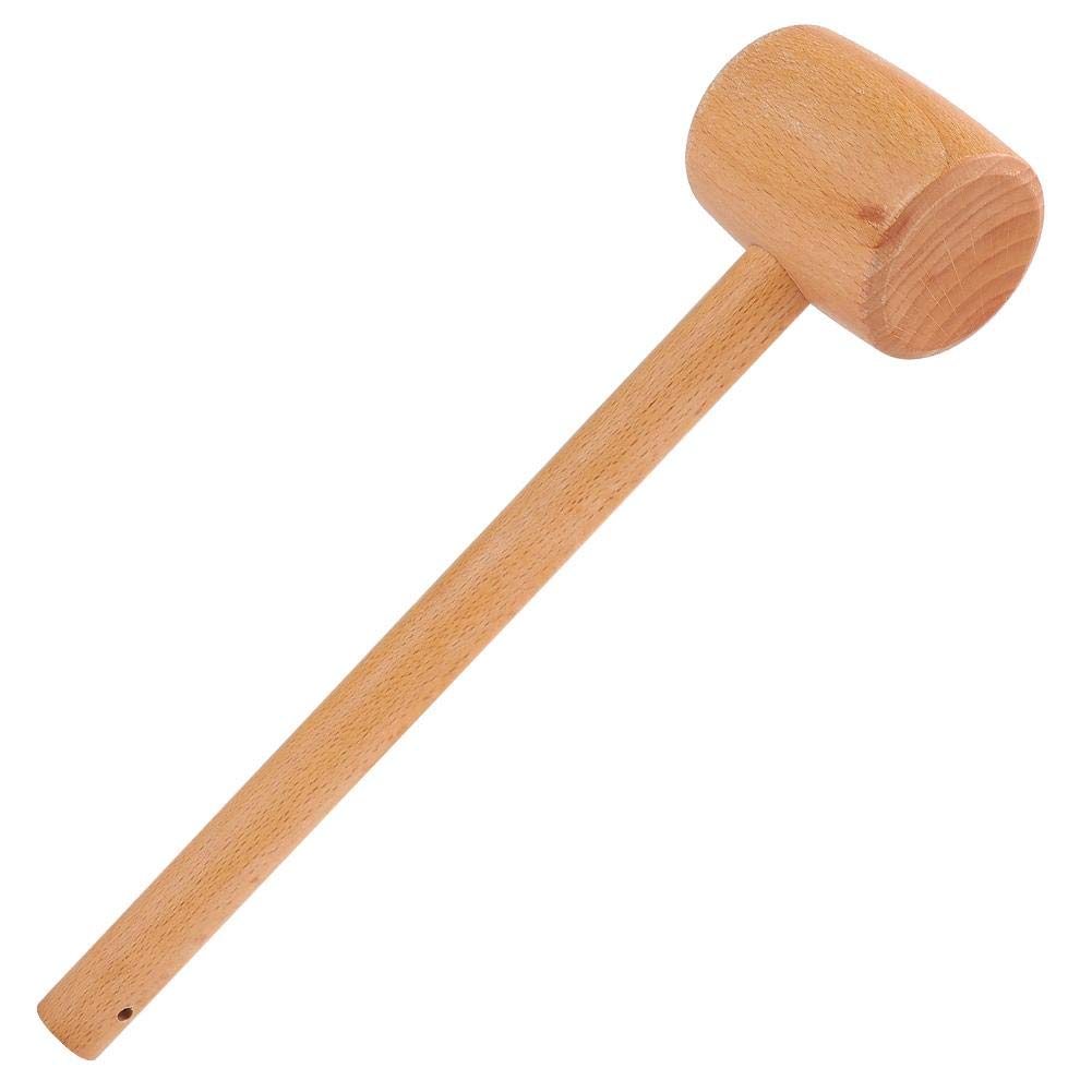 Annadue Wooden Mallet,Wooden Handle Hammer, Woodworking Wood Mallet, Wooden Tapping Wood Tool for Woodworking for Wood Carving for Camping, Easy to Use.