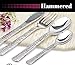 Decor Hammered Effect Design Plastic Silverware, 160 Pieces