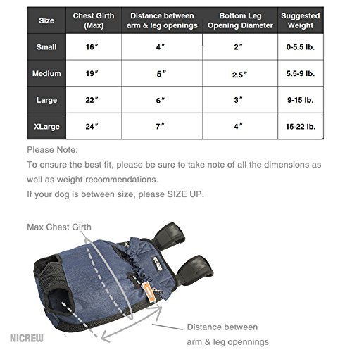 Купить NICREW Legs Out Frontfacing Dog Carrier (Updated Version, Wide