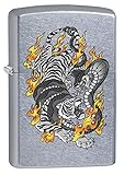 Zippo Lighter: Tiger Tattoo - Street Chrome 76437