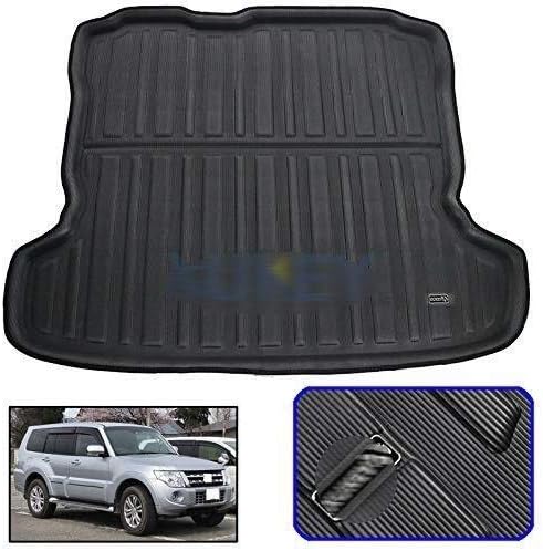 Car Trunk Liner Protector For Pajero Shogun Montero 2007-2018 Tailored Vehicle Rear Cargo Liner Black Rubber Non-Slip Car Boot Liner, 2007 2008 2009 2010 2011 2012 2013 2014 2015 2016 2017 2018
