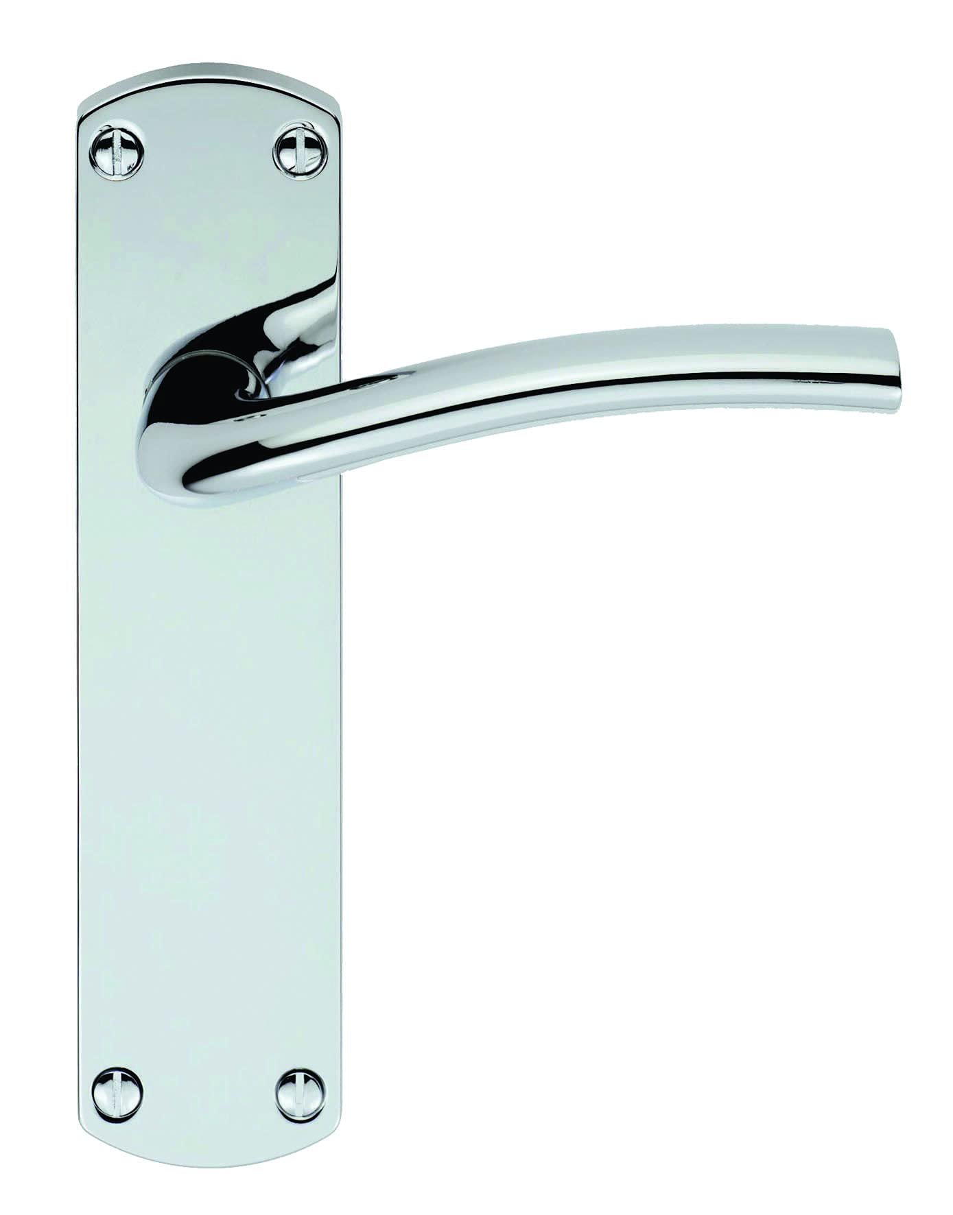 Serozzetta Liddel Door Handles on Backplate - Latch - Polished Chrome