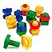 Topseller Jumbo Nuts and Bolts Set Matching Fine Motor Toy for Toddlers Preschoolers 52pc
