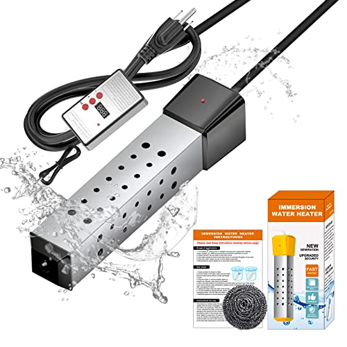 MUFUN Immersion Water Heater, Portable Pool Heater with Thermostat and