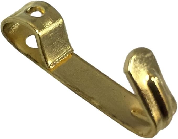 Brass Plated Single Picture / Photo Hanging Hook 10 Pack Amazon.co