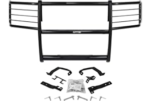 GO RHINO! Go Rhino 3000 Series Center Grill & Brush Guard | Mild Steel, Black | 3320MB | Fits 2003 - 2007 Ford E-250, E-350 Econoline Van