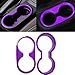 E-cowlboy 18 PCS Full Set Interior Decoration Trim Kit Steering Wheel Center Console Door Handle Air Conditioning Vent Cup Holder Gear Cover Trim for Jeep Wrangler JK JKU 2011-2018 4-Door (Purple)