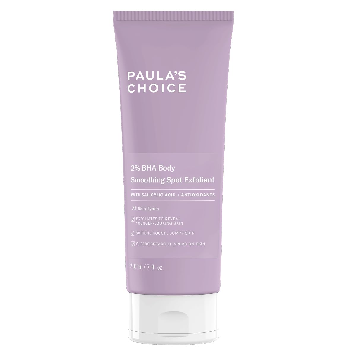 Paula's Choice 2% BHA Body Spot Exfoliant - Exfoliating & Moisturising Cream - Reduces Bumps, Hydrates & Softens Skin - with Salicylic Acid/BHA & Antioxidants - All Skin Types - 210 ml
