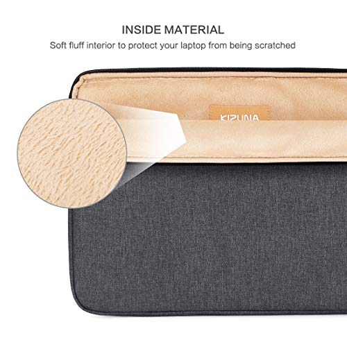 KIZUNA 10 Inch Laptop Sleeve Computer Case Tablet Pouch Bag for 9.7" 10.5" 11" iPad Pro/10.5" iPad Air/10 Microsoft Surface Go/10.5" Samsung Galaxy Tab/10.8" Huawei MediaPad M5 Pro,Dark Grey