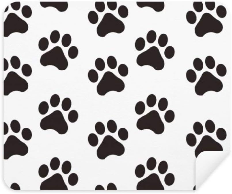 Amazon 猫 動物 キュート 足跡 シルエット 足跡 携帯電話 スクリーン クリーナー メガネ クリーニングクロス 2ピース スエード生地 クリーニングクロス 通販