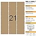 Mr-Label® 525 Blank Brown Kraft Labels - 63.5x38.1mm - for Laser and Inkjet Printer - 25 Sheets