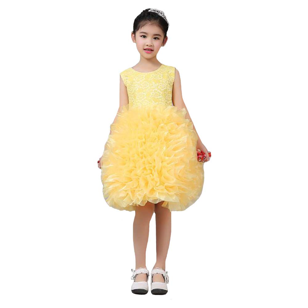 yellow party dress for baby girl