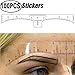 cdcube 100PCS Disposable Eyebrow Ruler Makeup Tool, Natural-Looking, Long Lasting, Unisex, All Skin Types, Adult, 1 Count, Eyebrow Color