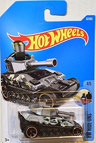 2017 Hot Wheels Hw Ride-Ons 4/5: Tanknator [Silver/Black]