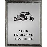 Hot Rod Car Plaques, Personalized Auto Show Trophy Plaque Award, Great Custom Engraved Car Show Awards Prime