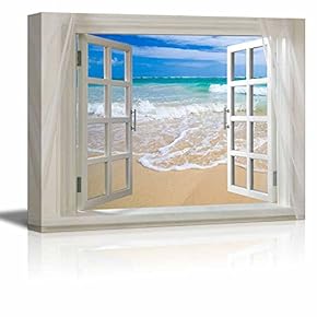 Glimpse into Clear Sea and White Waves Out...