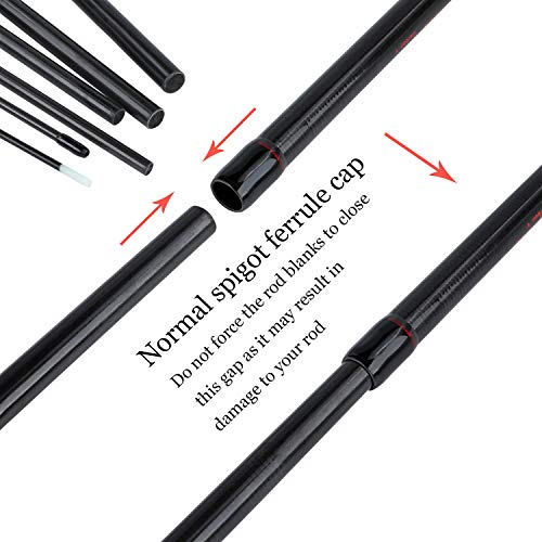 Sougayilang Feeder Rute mit 3 Spitzen Protable Angelrute Spinnerei Casting Reiserute Vollsortiment Action Karpfen – Bild 6