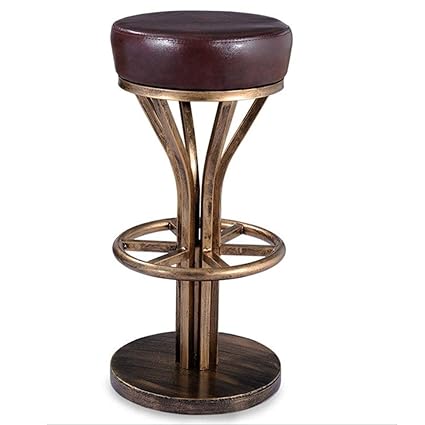 Amazon Com 30 Inch Vintage Wrought Iron Round High Stool