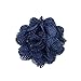 Wrapables Shabby Chic Burlap Rose Flower (Set of 20), Midnight Blue