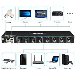 TESmart 8 Port HDMI KVM Switch 4K @ 30Hz with